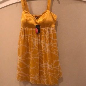 Mini yellow dress